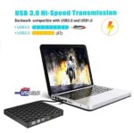 Unidad de DVD externa USB 3.0 quemador, reproductor de grabador óptico de CD DVD RW lector de fila portátil para PC Mac OS Windows 10 7 8 XP Vista - Imagen 3