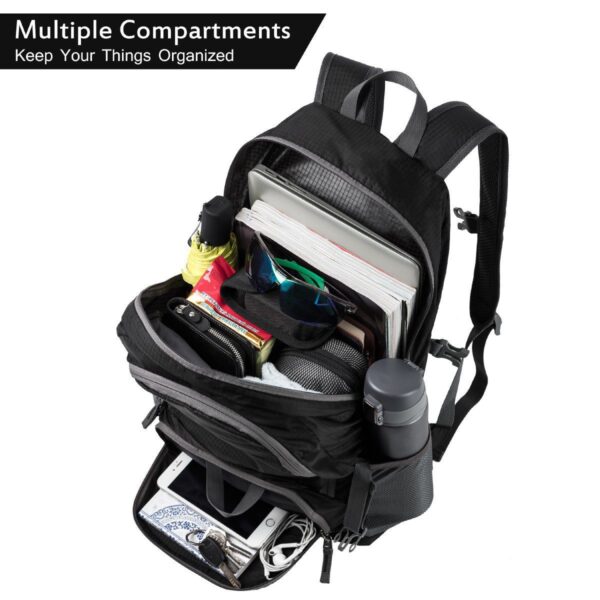 Bulto liviana, empacable, mochila de senderismo plegable y duradera, perfecta para caminatas al aire libre Senderismo Camping, 30L - Imagen 4