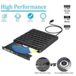 Unidad de DVD externa USB 3.0 quemador, reproductor de grabador óptico de CD DVD RW lector de fila portátil para PC Mac OS Windows 10 7 8 XP Vista - Imagen 5
