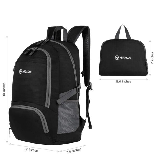 miracol Maletín MIRACOL Mochila liviana, empacable, mochila de senderismo plegable y duradera - Imagen 1