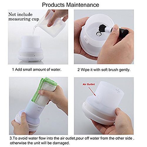 Difusor de aceite esencial, humificador, apagado automático sin agua con 7 luces LED que cambian de color - Imagen 5