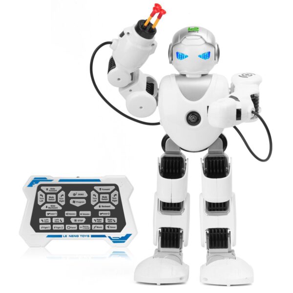 3 Robot alfa de control remoto 12 modern, juguete inteligente y programable para niños - Blanco - Imagen 1