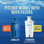 Pichel - Brita grande 10 tazas de diario jarra de agua Incluye filtro – sin BPA – color blanco - Imagen 4