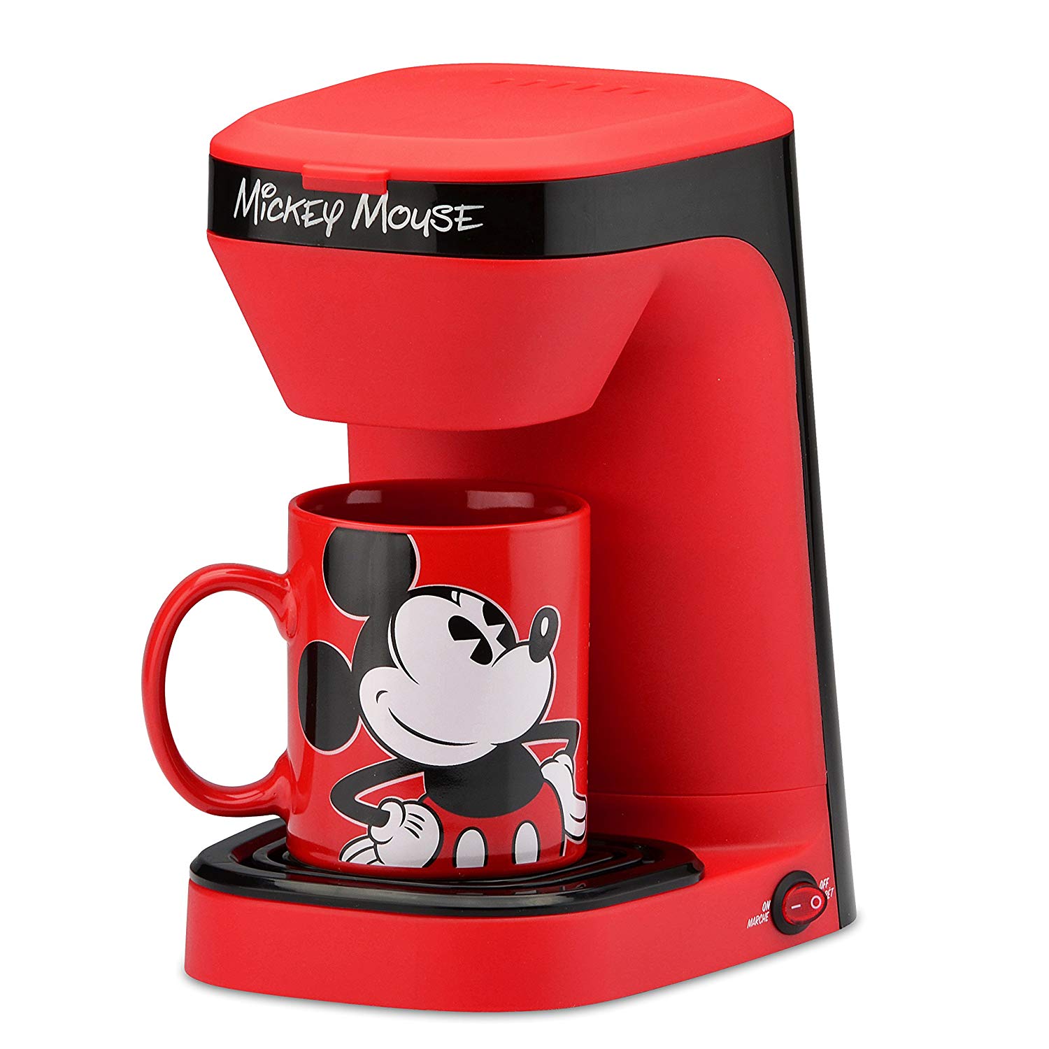 81Xb+dXMofL._SL1500_ Coffee Maker-Mickey Mouse con taza color rojo. - Imagen 1