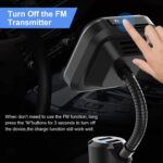 Adaptador de radio para automóvil Kit de auto con llamada de manos libresABOX Trekpow F10 Transmisor de FM Bluetooth para Auto-Wireless Bluetooth 4.2 , 3 puertos USB, pantalla LED, tarjeta TF de soporte, U-Disk, salida AUX - Imagen 5