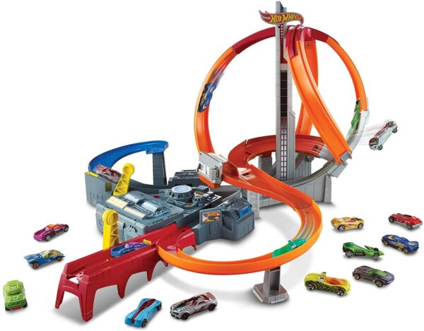 Pista Hot Wheels Spin Storm Track Set - Imagen 1