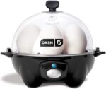 Dash Cocina rápida para huevos, Olla eléctrica con capacidad para 6 huevos para huevos duros, huevos escalfados, huevos revueltos u omelettes con función de apagado automático