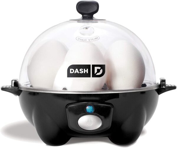 Dash Cocina rápida para huevos, Olla eléctrica con capacidad para 6 huevos para huevos duros, huevos escalfados, huevos revueltos u omelettes con función de apagado automático - Imagen 6