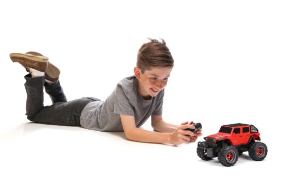 CARRO CONTROL REMOTO JEEP NEW BRIGHT 1:16RC TRUCKS 2.4GHZ NARANJA - Imagen 8