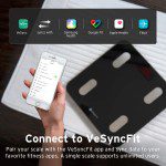 Pesa Báscula de grasa corporal Etekcity  con Bluetooth inteligente, aprobada por la FDA, báscula digital inalámbrica para baño, analizador de composición corporal de 13 elementos esenciales con aplicación, plataforma más grande, peso, BMI, grasa corporal y más - Imagen 7