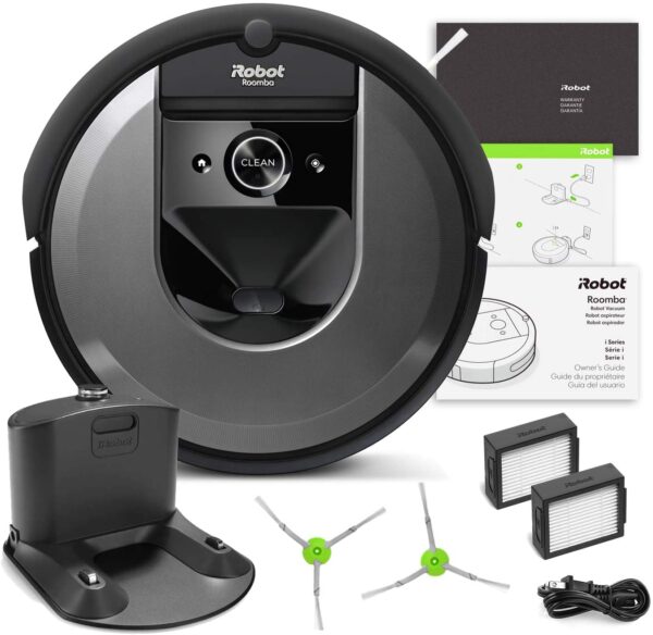 iRobot Roomba i7 Robotic Vacuum Bundle- Alexa Conectado, Home Mapping ideal para el pelo de mascotas (+1 cepillo extra de bordeo, 1 filtro extra) - Imagen 2