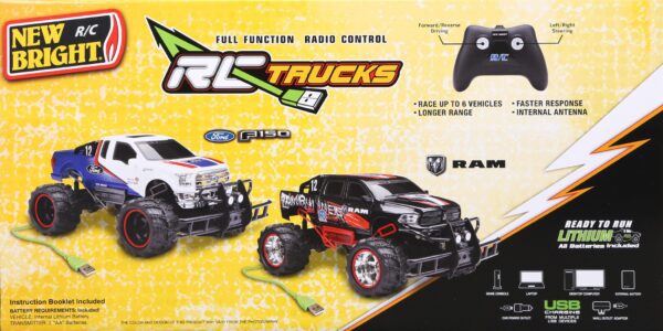 CARRO CONTROL REMOTO RAM NEW BRIGHT 1:14RC TRUCKS 2.4GHZ - Imagen 7