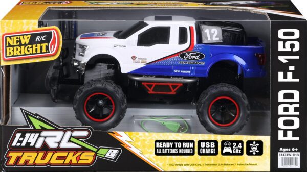CARRO CONTROL REMOTO FORD NEW BRIGHT 1:14RC TRUCKS 2.4GHZ - Imagen 3