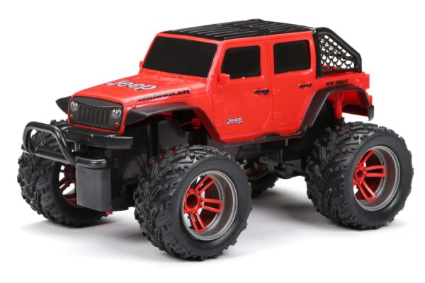 CARRO CONTROL REMOTO JEEP NEW BRIGHT 1:16RC TRUCKS 2.4GHZ NARANJA - Imagen 1