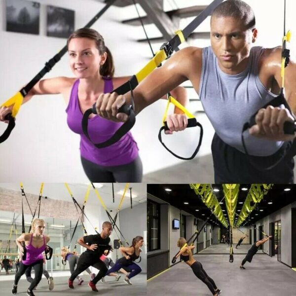 Correas de suspensión TRX Style Trainer BodyWeight Home Gym Bandas de resistencia física - Imagen 4