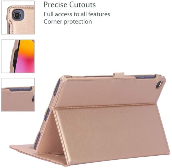 Estuche para Galaxy Tab A 10.1 2019 modelo T510, T515 y T517 (función atril), Dorado - Imagen 8