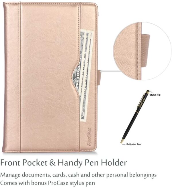 Estuche para Galaxy Tab A 10.1 2019 modelo T510, T515 y T517 (función atril), Dorado - Imagen 7