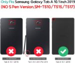 Estuche para Galaxy Tab A 10.1 2019 modelo T510, T515 y T517 (función atril), Dorado - Imagen 3