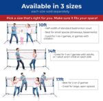 Juego de Net Set 10 pies - Portable Multiuso con ajuste de altura, Badminton , Soccer, Tennis, Pickleball, Kids Volleyball - Exterior o Interior - Imagen 10