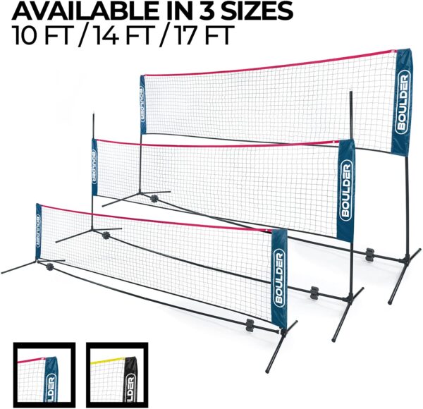 Juego de Net Set 10 pies - Portable Multiuso con ajuste de altura, Badminton , Soccer, Tennis, Pickleball, Kids Volleyball - Exterior o Interior - Imagen 2