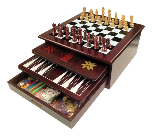 Juegos de Mesa 12 en 1 con tableros de juego y sus piezas Poker - Imagen 1