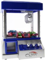 Juguete máquina, pinza con luces LED y música, Inserta monedas como en las máquinas de juegos reales