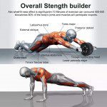Rodillo abdominal 6 en 1 con rodilleras, bandas de resistencia, almohadillas de empuje, mangos y empuñaduras, equipo perfecto para el gimnasio en casa para hombres y mujeres de EnterSports - Imagen 3