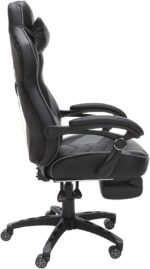 Silla Gamer reclinable ergonómica, silla de piel con reposapiés de RESPAWN 110 Racing Style Gaming Chair, - Imagen 13