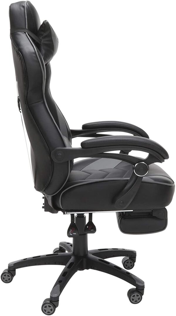 Silla Gamer reclinable ergonómica, silla de piel con reposapiés de RESPAWN 110 Racing Style Gaming Chair, - Imagen 13