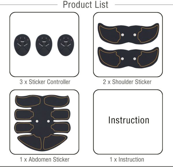 Estimulador de abdominales, estimulador de abdominales, entrenador de abdominales, entrenador de abdominales, estimulador de abdominales, para hombres, mujeres, entrenamiento abdominal, ejercicio, ejercicio, ejercicio, ejercicio, abdominales, musculación, equipo portátil de ABS - Imagen 5