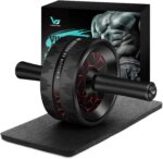 Rodillo para entrenamiento de abdominales-Vinsguir - , equipo de ejercicio de rueda de rodillos para entrenamiento de núcleo, rodillo de rueda de abdominales para gimnasio en casa, equipo de entrenamiento para ejercicios abdominales