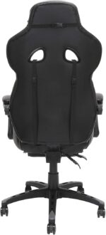 Silla Gamer reclinable ergonómica, silla de piel con reposapiés de RESPAWN 110 Racing Style Gaming Chair, - Imagen 4