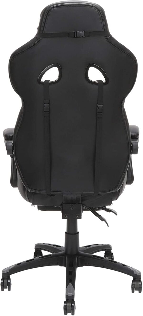 Silla Gamer reclinable ergonómica, silla de piel con reposapiés de RESPAWN 110 Racing Style Gaming Chair, - Imagen 4