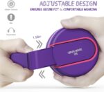 Audífonos Besom i36 - Auriculares de diadema para niños con control de micrófono, estéreo, ajustable, plegables, sin enredos, clavija de audio de 0.138 in, con cable, para niños, adolescentes, niñas, niños y adultos - Imagen 8
