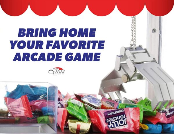 Juguete máquina, pinza con luces LED y música, Inserta monedas como en las máquinas de juegos reales - Imagen 6