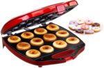 Maquina Donas - VonShef mini máquina para hacer donas de 12 hoyos, color rojo - Imagen 6