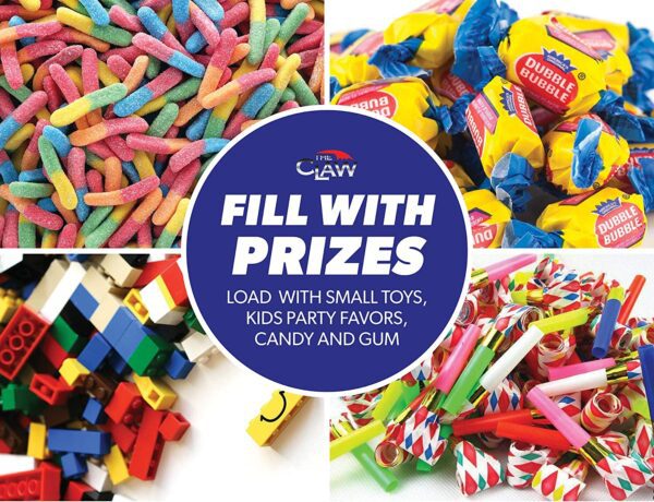 Juguete máquina, pinza con luces LED y música, Inserta monedas como en las máquinas de juegos reales - Imagen 8