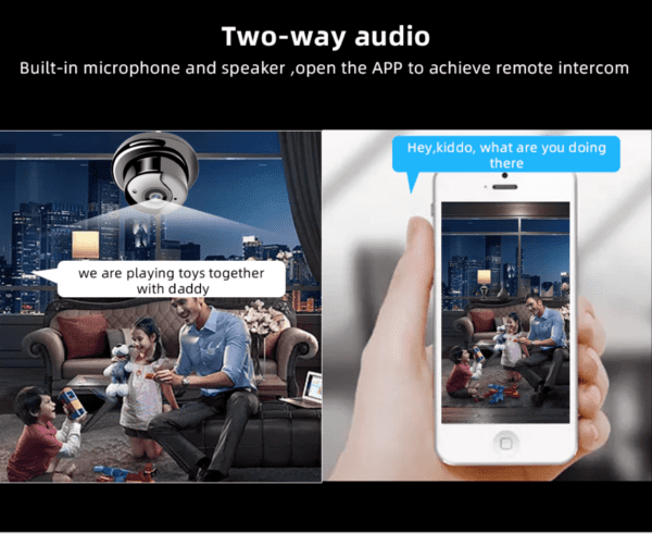 Camara SDETER 1080P Interior Wireless Mini WiFi Camera Home Security Camera IP con Visión Nocturna. - Imagen 7