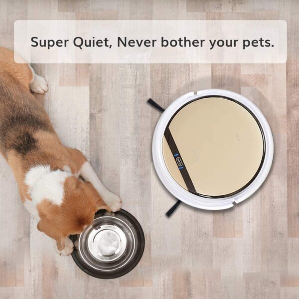 Robot Limpieza iLife V5s Pro, 2 en 1, aspirador robot, delgado, aspiradora robótica de carga automática, programa diario, ideal para pelo de mascotas, piso duro y alfombras de pelo bajo. - Imagen 2