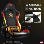 Silla de escritorio de los Vengadores de Marvel para juegos de mesa de oficina y de carreras de ordenador Iron Man - Imagen 7