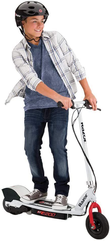 SCOOTER Razor E200 - Patinete eléctrico, color blanco - Imagen 5