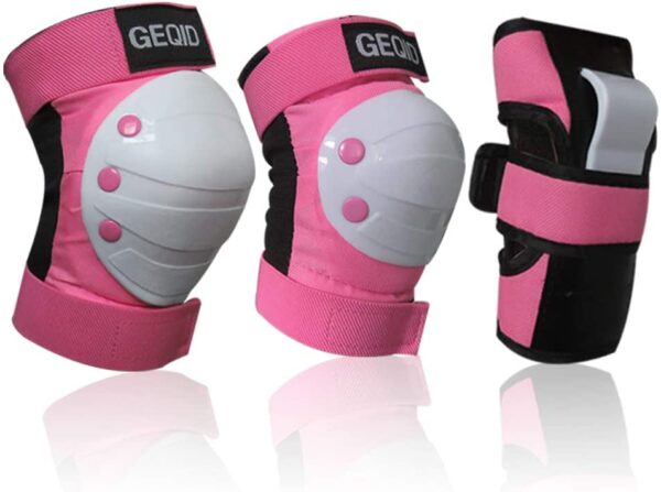 Rodilleras para niños y jóvenes, coderas y muñequeras, 3 en 1, juego de equipo de protección para patinaje en línea, patinaje, patinaje, ciclismo, BMX - Imagen 2