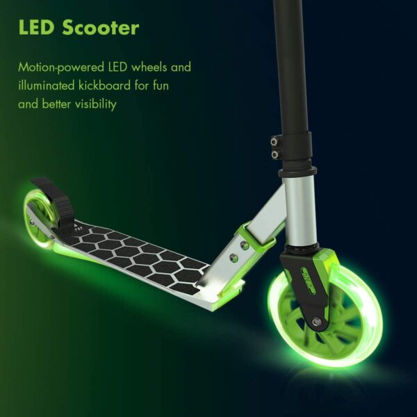 Monopatín para niños marca Neon Flash – Monopatín con cubierta y ruedas que se iluminan. - Imagen 6