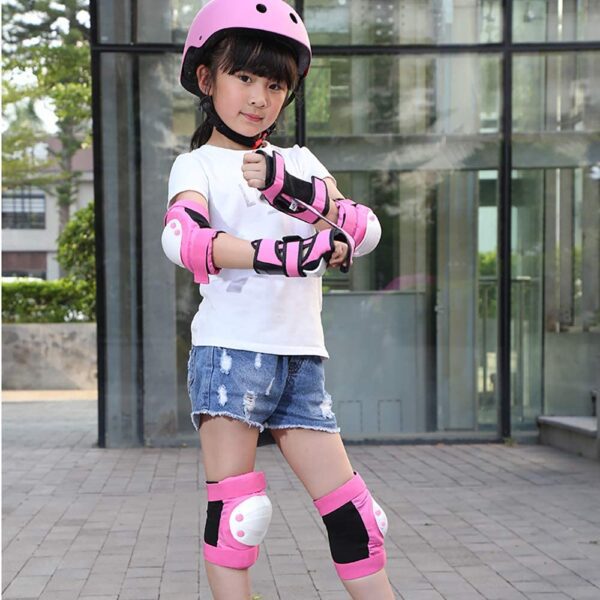 Rodilleras para niños y jóvenes, coderas y muñequeras, 3 en 1, juego de equipo de protección para patinaje en línea, patinaje, patinaje, ciclismo, BMX - Imagen 3