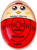 Huevo Tiempo, NobleEgg Temporizador de huevos Pro | Temporizador de huevos duros y suaves que cambia de color cuando se hace | sin BPA, certificado - Imagen 3