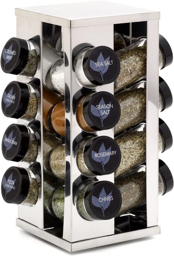 Especiero giratorio de 16 frascos para mostrador - Imagen 4