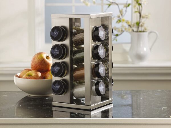 Especiero giratorio de 16 frascos para mostrador - Imagen 2