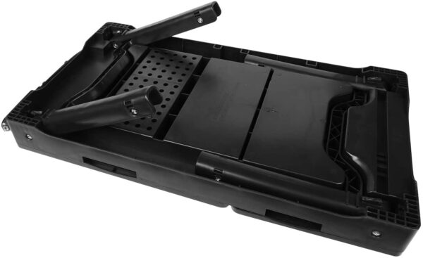 Mesa de ordenador portátil para cama, multifuncional, con ventilador de refrigeración interno, 2 soportes independientes para ordenador portátil, plegable y 3 diferentes alturas, lámpara LED de escritorio, 4 puertos USB - Imagen 8