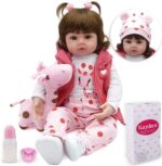 Muñeca de bebé recién nacida de 16 in -Kaydora - , cuerpo suave y pesado, muñeca de silicón hecha a mano realista, 16 pulgadas, Harper - Imagen 2