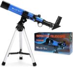Telescopio para niños (400 x 40 mm), con trípode y buscador de alcance, telescopio portátil para niños y principiantes, alcance de viaje con espejo lunar, mapa de estrellas y luna incluido. - Imagen 8